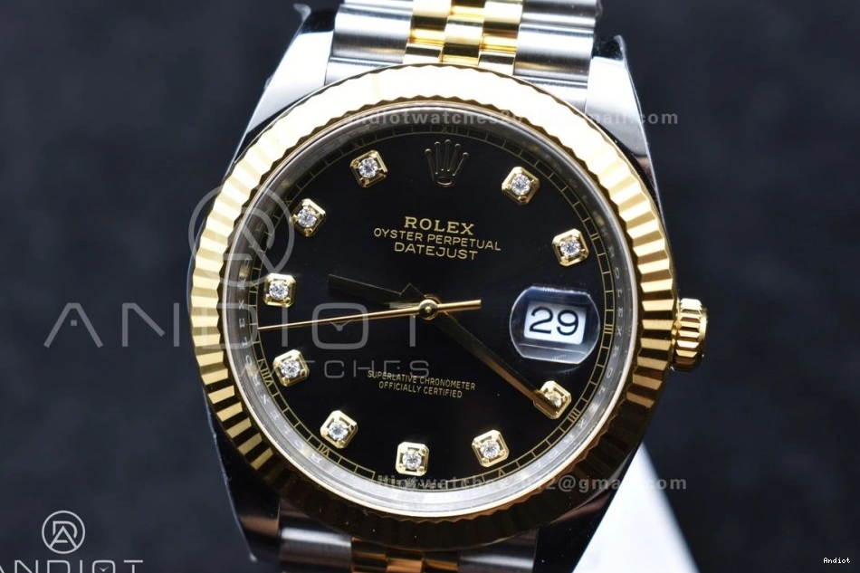 VR3235 Steel Jubilee On Clean 126333 YG 904L Dial YG SS 1:1 DateJust Best 41 Edition Bracelet Diamonds 0507